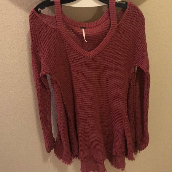 Free People Sweaters - Free People cold-shoulder Sweater
